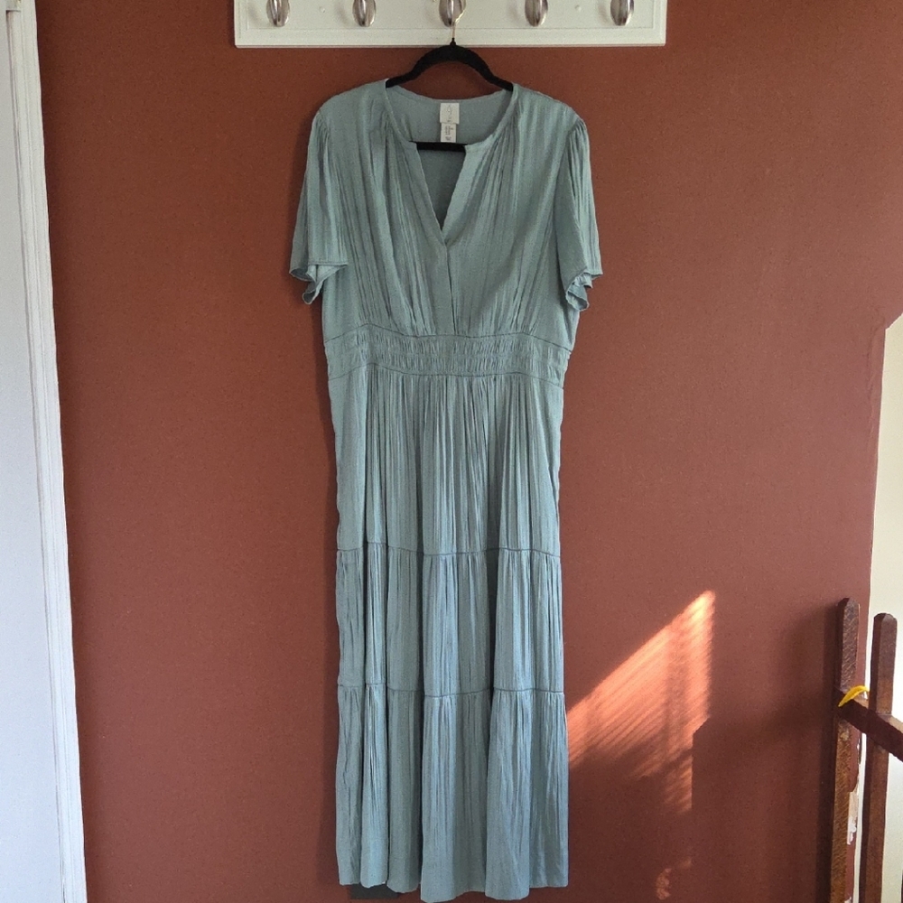 Price Firm NWOT Jolie Sky Blue Maxi Dress